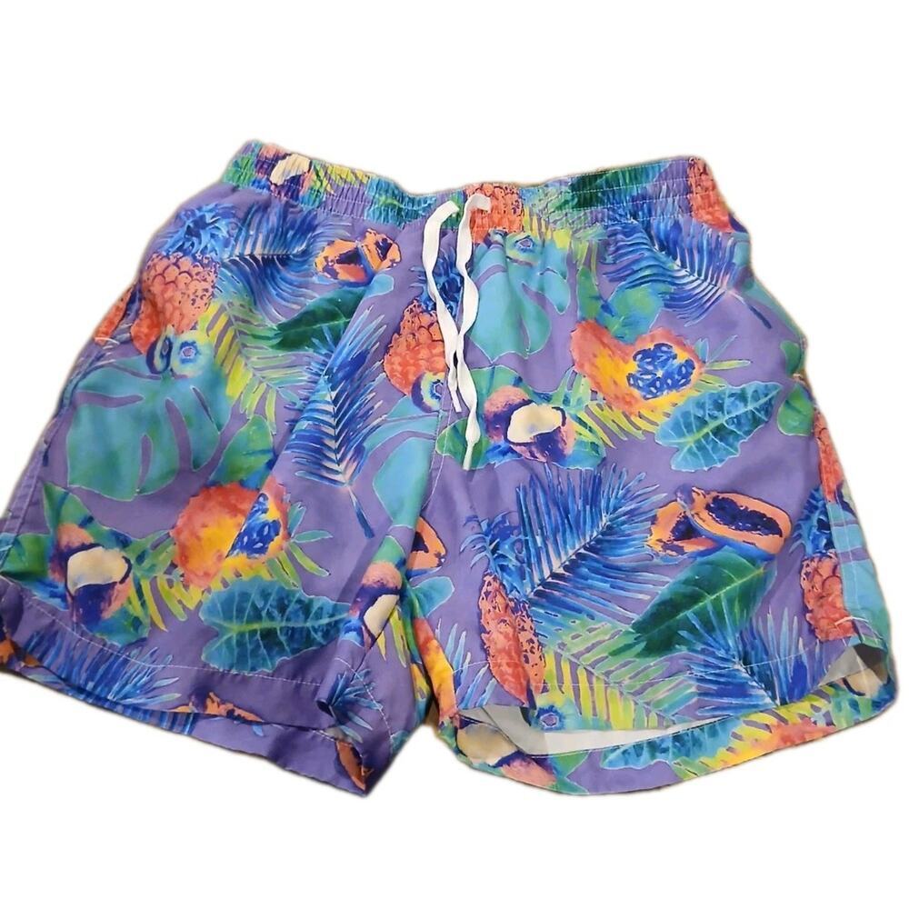 Chubbies Swim Shorts Mens Tropical Print Size M